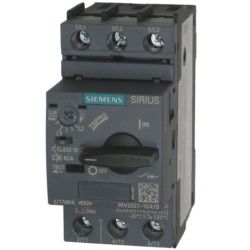 SIEMENS 3RV2021-1DA10 Circuit Breakers Size S0 Class 10 A-Release 2.2A-3.2A N-Release 42A 2hp IP20 Manual Motor Starter Protector Screw Terminals