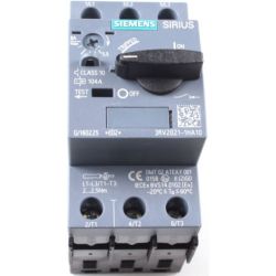 SIEMENS 3RV2021-1HA10 Circuit Breakers Size S0 Class 10 A-Release 5.5A-8A N-Release 104A 5hp IP20 Manual Motor Starter Protector Screw Terminals