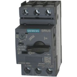 SIEMENS 3RV2021-1JA10 Circuit Breakers Size S0 Class 10 A-Release 7A-10A N-Release 130A 7.5hp IP20 Manual Motor Starter Protector Screw Terminals