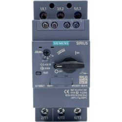 SIEMENS 3RV2031-4EA15 Circuit Breakers Size S2 Class 10 A-Release 22A-32A N-Release 416A 30hp IP20 Manual Motor Starter Protector Screw Terminals with Transverse Contact Blocks 1 NO 1 NC