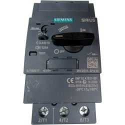 SIEMENS 3RV2031-4PA10 Circuit Breakers Size S2 Class 10 A-Release 28A-36A N-Release 520A 40hp IP20 Manual Motor Starter Protector Screw Terminals