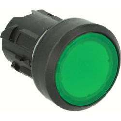 SIEMENS 3SU1001-0AB40-0AA0 Illuminated Push Button 22mm Hole Diameter Round Plastic Green Flat Momentary Contact Type