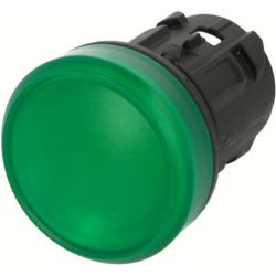 SIEMENS 3SU1001-6AA40-0AA0 Indicator Light 22mm Hole Diameter Round Plastic Green Lens Smooth