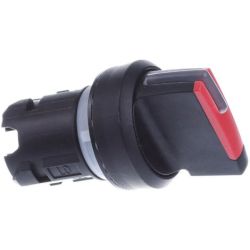 SIEMENS 3SU1002-2BF20-0AA0 Selector Switches Illuminable 22mm Round Plastic Red Short 2-Switch Positions O-I Maintained Actuating Angle 90°