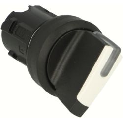 SIEMENS 3SU1002-2BF60-0AA0 Selector Switches Illuminable 22mm Round Plastic White Short 2 Switch Positions O-I Maintained Actuating Angle 90°