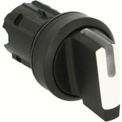 SIEMENS 3SU1002-2BL60-0AA0 Selector Switches Illuminable 22mm Round Plastic White Short 3 Switch Positions I-O-II Maintained Actuating Angle 2x45°