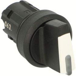 SIEMENS 3SU1002-2BM60-0AA0 Selector Switches Illuminable 22mm Round Plastic White Short 3 Switch Positions I-O-II Momentary Contact Type Actuating Angle 2x45°