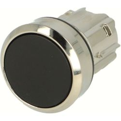 SIEMENS 3SU1050-0AB10-0AA0 Push Button 22mm Round Metal Shiny Black Flat Momentary Contact Type