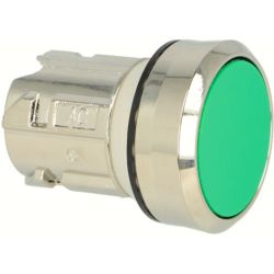 SIEMENS 3SU1050-0AB40-0AA0 Push Button 22mm Round Metal Shiny Green Flat Momentary Contact Type