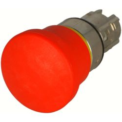 SIEMENS 3SU1050-1HA20-0AA0 E-STOP Mushroom Push Button 22mm Round Metal Shiny Red 40mm Positive Maintained
