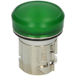 SIEMENS 3SU1051-6AA40-0AA0 Indicator Light 22mm Round Metal Shiny Green Lens Smooth
