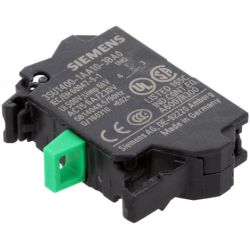 SIEMENS 3SU1400-1AA10-3BA0 Contact Modules with 1 Contact Element 1 NO Spring-Type Terminal for Front Plate Mounting