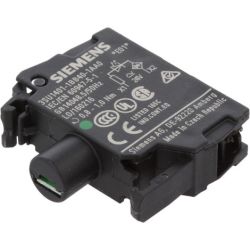 SIEMENS 3SU1401-1BB40-1AA0 LED Modules with Integrated LED 24VAC 24VDC Green Screw Terminal for Front Plate Mounting