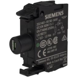 SIEMENS 3SU1401-1BC40-1AA0 LED Modules with Integrated LED 110VAC Green Screw Terminal for Front Plate Mounting