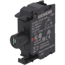SIEMENS 3SU1401-1BG20-1AA0 LED Modules with Integrated LED 6VAC/6VDC - 24VAC/24VDC Red Screw Terminal for Front Plate Mounting