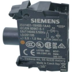 SIEMENS 3SU1401-1BH00-1AA0 LED Modules with Integrated LED 24VAC/24VDC - 240VAC/240VDC Amber Screw Terminal for Front Plate Mounting