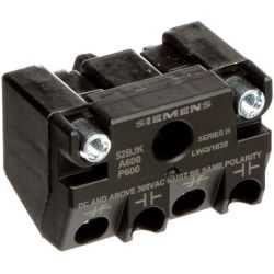 SIEMENS 52BJK 1 NO 1 NC Touchsafe Contact Block with Gold Flashing