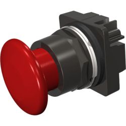 SIEMENS 52BP2W2 30mm BlackMax Epoxy Coated Corrosion Resistant Metal Operator Round Push-Pull Push Buttons Non-Illuminated Mushroom Head Maintained