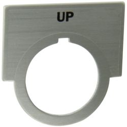 SIEMENS 52NL09 Furnas Accessory for CL51 &amp; CL52 Legends Brushed Aluminum Large (1 1/4" x 2") Inscription: Up