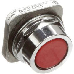 SIEMENS 52PA8A2 Furnas Metal Pushbuttons 2 Position Operator Only Momentary Flush Red Non-Illuminated