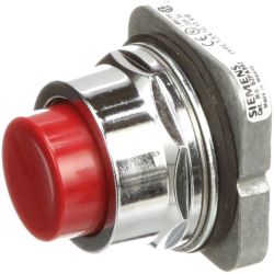 SIEMENS 52PA8B2 Furnas Metal Pushbuttons 2 Position Operator Only Momentary Extended Red Non-Illuminated