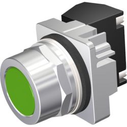 SIEMENS 52PM8A3KP Furnas 30mm Command/52 Heavy Duty Watertight/Oiltight Round Non-Illuminated Flush Normally Open Heavy Duty Contact 2 Position Momentary Pushbuttons