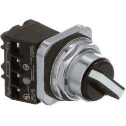 SIEMENS 52SA2AABA1P Furnas 30mm Command/52 Watertight/Oiltight Point-of-Purchase Kit Non-Illuminated Selector Switch Short Lever Black with White Insert 2 Position A-CAM Maintained