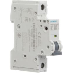 SIEMENS 5SJ4 102-7HG40 240VAC 14kA, 1-pole, C curve, 2A, D=70mm UL489, equal polarity MCB Miniature Circuit Breakers