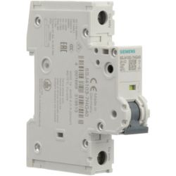 SIEMENS 5SJ4 103-7HG40 240VAC 14kA, 1-pole, C curve, 3A, D=70mm UL489, equal polarity Miniature Circuit Breakers
