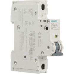 SIEMENS 5SJ4 110-7HG40 240VAC 14kA, 1-pole, C curve, 10A, D=70mm UL489, equal polarity Miniature Circuit Breakers