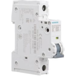 SIEMENS 5SJ4 118-7HG40 240VAC 14kA, 1-pole, C curve, 15A, D=70mm UL489, equal polarity Miniature Circuit Breakers