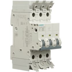 SIEMENS 5SJ4 303-7HG42 10kA, 3-pole, C curve, 3A UL489 480Y 277VAC 125VDC Miniature Circuit breakers