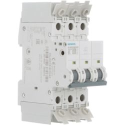 SIEMENS 5SJ4 318-8HG42 10kA, 3-pole, D curve, 15A UL489 480Y 277VAC 125VDC Miniature Circuit breakers