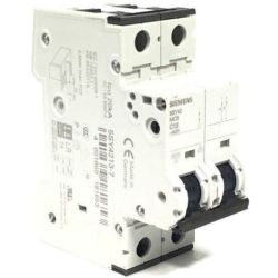 SIEMENS 5SY4213-7 Miniature Circuit Breaker 400VAC/230VAC 10kA, 2-pole, C Curve, 13A, D=70 mm 72VDC