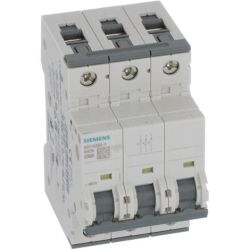 SIEMENS 5SY4350-7 Miniature Circuit Breaker 400VAC 230VAC 10kA, 3-Pole, C, 50A, D=70 mm 72VDC