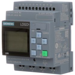SIEMENS 6ED1052-1MD08-0BA0 LOGO! 12/24RCE Logic Module Display PS/I/O: 12VDC 24VDC Relay 8 Digital Inputs (4 Analog Inputs)/4 Digital Outputs Memory 400 Blocks Modularly Expandable Ethernet Integrated Web Server