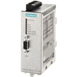 SIEMENS 6GK1503-3CC00 PROFIBUS OLM/G12-1300 V4.0 Optical Link Module with 1 RS485 and 2 Glass FOC Interfaces