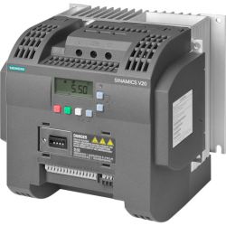 SIEMENS 6SL3210-5BB22-2UV0 SINAMICS V20 VFD 3hp 11A 200V AC 240V AC Single-Phase USS/Modbus RTU with Built-in BOP IP20 UL Open 2.2kW without Integrated Line Filter