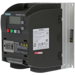 SIEMENS 6SL3210-5BE17-5UV0 SINAMICS V20 VFD 1hp 2.2A 380V AC 480V AC Three-Phase USS/Modbus RTU with Built-in BOP IP20 UL Open 0.75kW without Integrated Line Filter
