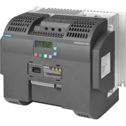 SIEMENS 6SL3210-5BE27-5UV0 SINAMICS V20 VFD 10hp 16.5A 380V AC 480V AC Three-Phase USS/Modbus RTU with Built-in BOP IP20 UL Open 7.5kW without Integrated Line Filter