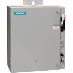 SIEMENS 87FUF6MA Size 2 3-Phase Solid State Overload Relay 13A-52A, 110VAC-120VAC, 220VAC-240VAC 60Hz Circuit Breaker 50A NEMA 3/3R Pump Control Panel