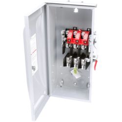 SIEMENS GF323NR Low Voltage Circuit Protection General Duty Safety Switch VBII UL 240VAC 250VDC 100A 4W Fused 3-Pole 4-Wire Single Throw Steel NEMA 3R Outdoor with Neutral