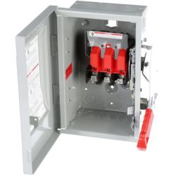 SIEMENS HNF361 Low Voltage Circuit Protection Heavy Duty Safety Switch VBII UL 600VAC 250VDC 30A 3W Non-Fused 3-Pole 3-Wire 60Hz Single Throw Steel NEMA 1 Indoor