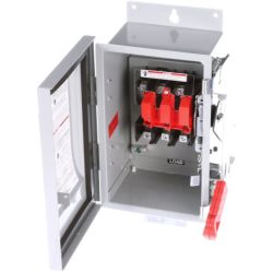 SIEMENS HNF361J Low Voltage Circuit Protection Heavy Duty Safety Switch VBII UL 600VAC 250VDC 30A 3W Non-Fused 3-Pole 3-Wire 60Hz Single Throw Steel NEMA 12 Industrial