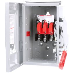 SIEMENS HNF361R Low Voltage Circuit Protection Heavy Duty Safety Switch VBII UL 600VAC 250VDC 30A 3W Non-Fused 3-Pole 3-Wire 60Hz Single Throw Steel NEMA 3R Outdoor