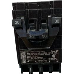 SIEMENS Q23030 Type QT Dual Circuit Breaker 30A 2-Pole 120VAC/240VAC QT Series 10 KAIC