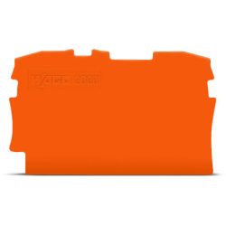 WAGO 2000-1292 TOPJOB&reg;S end/intermediate plate; for 2000-12xx series terminal blocks; 0.7 mm wide; orange