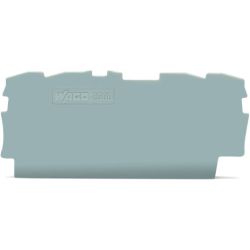 WAGO 2000-1491 TOPJOB&reg;S end/intermediate plate; for 2000-14xx series terminal block; 0.7mm wide; gray