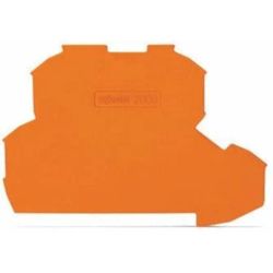 WAGO 2000-2292 TOPJOB&reg;S end/intermediate plate; for 2000-22xx series terminal blocks; 0.7 mm wide; orange