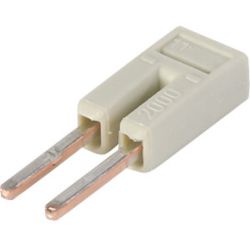 WAGO 2000-402 TOPJOB&reg;S jumper; for 2000 series; insulated; 2-way; light-gray